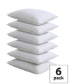 Fresh Ideas 100% Cotton 6-pack Pillow Protectors, Standard In White