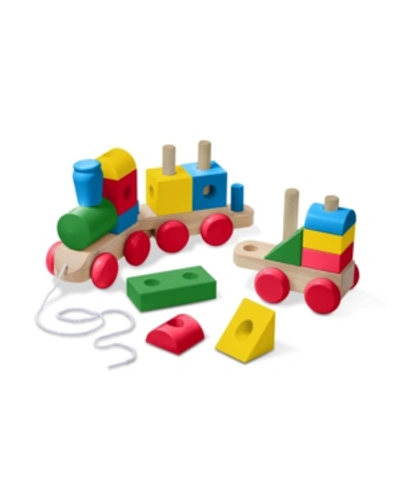 Melissa & Doug Melissa And Doug Wooden Jumbo Stacking Train Classic In No Color