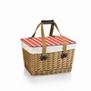 Picnic Time Red Canasta Grande Wicker Basket In Red