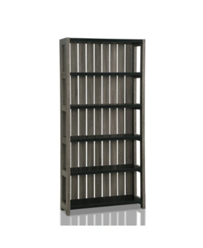 Furniture Of America Iman 5-shelf Display Case In Grey