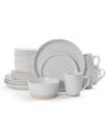 Pfaltzgraff Hudson Beige 16 Pc Dinnerware Set, Service For 4 In Beige