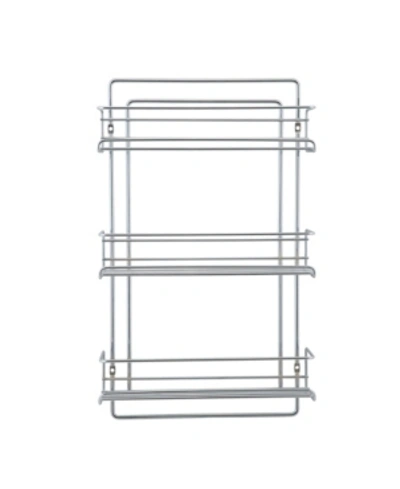 Neu Home 3 Tier Wall Mountable Spice Rack In Silver-tone