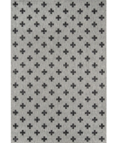 Novogratz Villa Vi-01 Gray 7'10" X 10'10" Outdoor Area Rug In Grey