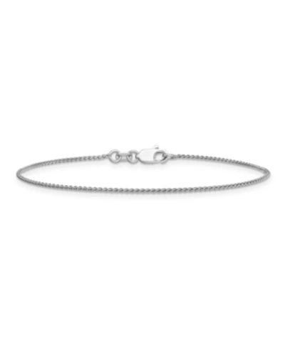 Macy's Spiga Anklet Chain In 14k White Gold