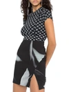 Off-white Liquid Melt Mini Skirt In Black