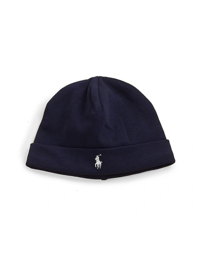 Polo Ralph Lauren Baby's Cotton Interlock Hat In French Navy
