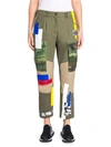 Dolce & Gabbana Women's Camo Patchwork Pants In Army Green