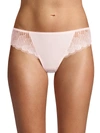 Wacoal La Femme Lace And Stretch Nylon Briefs In Pearl