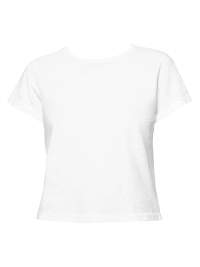 Re/done 白色 Hanes 联名 Heritage 1950s Boxy T 恤 In White