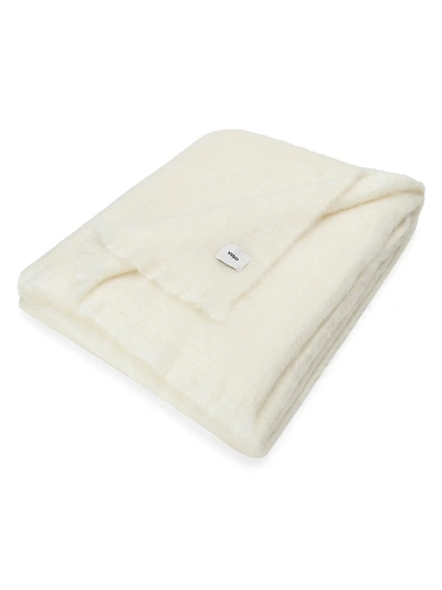 Viso Project Queen-size Fringe Blanket In White