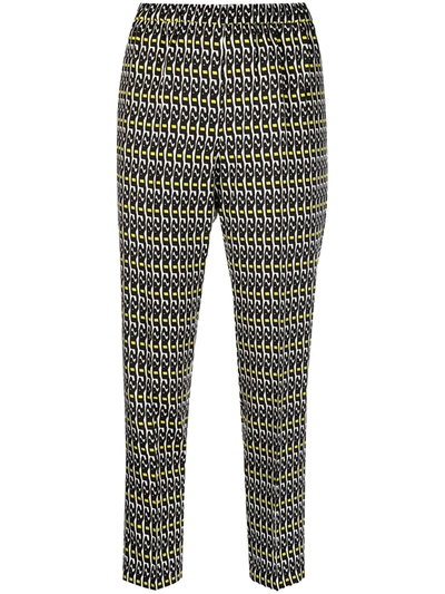 Christian Wijnants Perun Abstract-print Trousers In Black