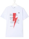 NEIL BARRETT TEEN LIGHTNING BOLT-PRINT T-SHIRT