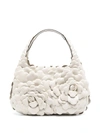 Valentino Small 03 Rose Edition Hobo Bag In Neutrals