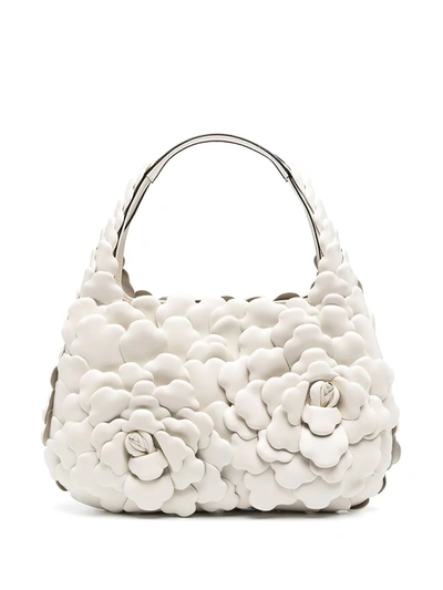 Valentino Garavani Small 03 Rose Edition Hobo Bag In Neutrals