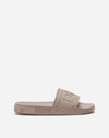 Dolce & Gabbana Rubber Beachwear Sliders With D&g Logo
