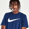 Nike Sportswear Icon Swoosh T-shirt In Midnight Navy/white