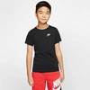 Nike Kids' Sportswear Logo T-shirt In Black