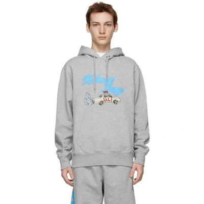 Helmut Lang Grey Saintwoods Edition Hl Taxi Hoodie