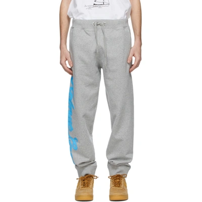 Helmut Lang Grey Saintwoods Edition Hl Taxi Lounge Pants In Light Grey