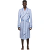 PAUL STUART BLUE MADE ON MADISON COTTON HERRINBONE ROBE