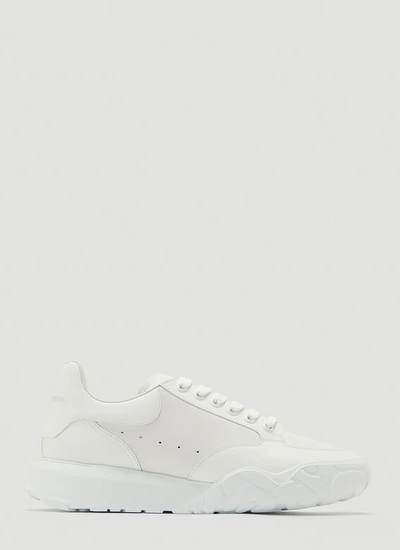 Alexander Mcqueen Court Trainers In White