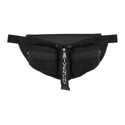 Givenchy Black Spectre Belt Bag In 004 Black/w
