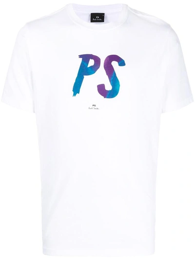Paul Smith Logo Printed T-shirt In White