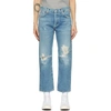 CITIZENS OF HUMANITY BLUE EMERY HIGH-RISE CROP JEANS