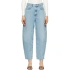 AGOLDE BLUE BALLOON ULTRA HIGH-RISE CURVED JEANS
