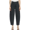 AGOLDE BLACK BALLOON ULTRA HIGH-RISE CURVED JEANS