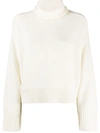 Loulou Studio Collar Sweater Clothing In White
