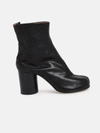 Maison Margiela Tabi Ankle Boots With Unique Tabi Toe Design And Block Heel In Black