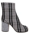 MAISON MARGIELA TABI ANKLE BOOTS IN BLACK AND WHITE