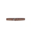 Orciani Leather Belt In Camel