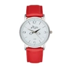 Bermuda Watch Company Annie Apple Silver/red Leather Scissor Hands Watch In Hands
