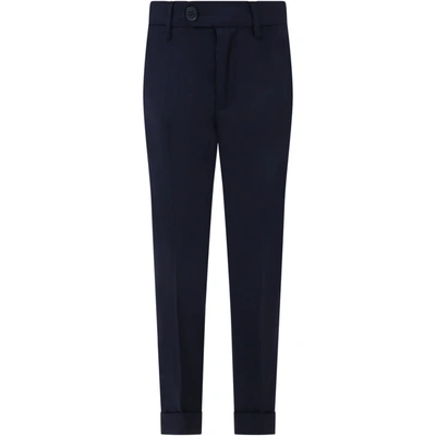 Fay Kids' Blue Pants For Boy With Logo