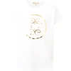 ELIE SAAB WHITE T-SHIRT FOR GIRL WITH LOGO,3O8031 OA060 100OR