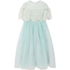 ELIE SAAB TIFFANY DRESS FOR GIRL WITH ICONIC LOGO,3O1111 OB720 709