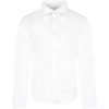 Armani Collezioni White Shirt For Boy With Iconic Eagle In White