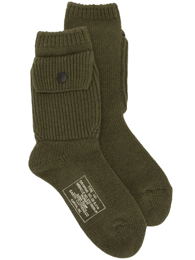 Kapital 56 Yarns Alpine Socks In Green