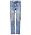 Maison Margiela Reverse-panel High-rise Boyfriend Jeans In Blue