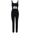 DAVID KOMA CADY AND PATENT LEATHER JUMPSUIT,P00535347