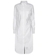 Thom Browne Button-up Shirt Midi Dress In White