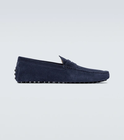 Tod's Nuovo Gommino Driving Shoes In Blue
