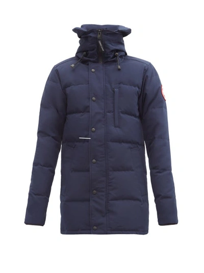 Canada Goose Carson Quilted Hooded Parka In Blue