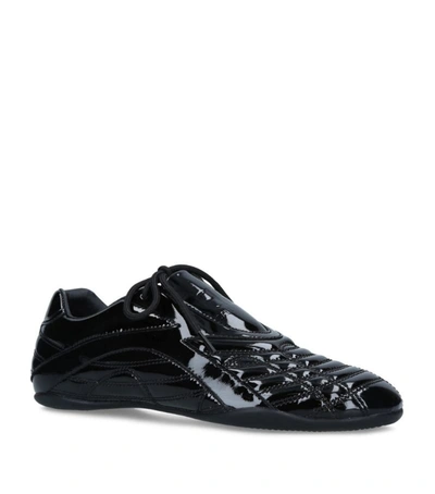 Balenciaga Zen Sneaker Sneakers In Black Patent Leather In White