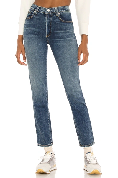 Le Jean High Rise Lara Slim Jeans In Cora Wash