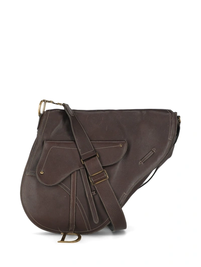 Pre-owned Dior Saddle In Brown