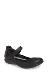 Naot Koati Mary Jane Flat In Jet Black Leather