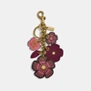 Coach Tea Rose Mix Bag Charm In Brass/taffy